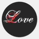 Search for red love stickers White