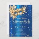 Search for royal blue masquerade party invitations Carnival