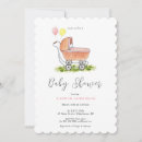Search for stroller shower invitations Watercolor