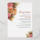 Search for rose gold pumpkin invitations Floral