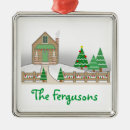 Search for log cabin christmas tree decorations Snow