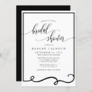 Search for frame bridal shower invitations Calligraphy