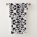 Search for cow bathroom accessories Black white