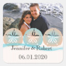 Search for sand dollar wedding stickers Blue