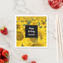 Search for sunflower napkins Bright yellow