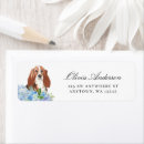 Search for basset hound return address labels Modern