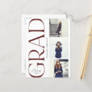 Search for red black white graduation invitations Elegant