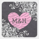 Search for black chalkboard stickers Heart
