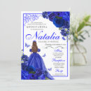 Search for royal blue butterfly invitations Fiesta de quince anos