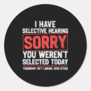 Search for selective hearing stickers 2026