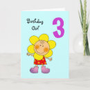 Search for for 3 year old girls birthday cards Three