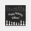 Search for game of chess napkins Black