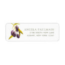 Search for olive return address labels Mediterranean