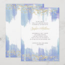Search for light blue and gold wedding invitations Couple
