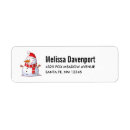 Search for red scarf return address labels Cute