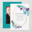 Search for blue orchid save the dates Watercolor