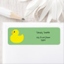 Search for baby duck return address labels Yellow