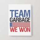 Search for garbage badges Political