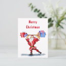 Search for bodybuilder postcards Santa