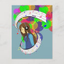 Search for music postcards Girl