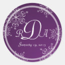 Search for monogram snowflake stickers Purple