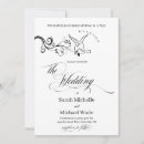 Search for vintage love bird wedding invitations Minimalist