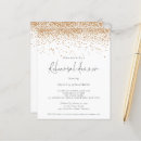 Search for confetti rehearsal dinner invitations Gold glitter