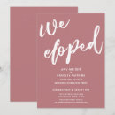 Search for we eloped wedding reception invitations Casual