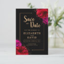 Search for red black save the dates Botanical
