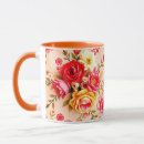 Search for beautiful flower mugs Simple