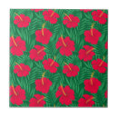 Search for red hibiscus flower tiles Hawaiian
