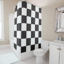 Search for black and white shower curtains Simple