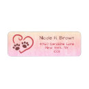 Search for dog owner return address labels Animal lover