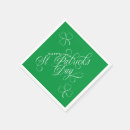 Search for shamrock napkins St patricks day