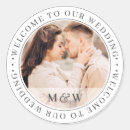 Search for welcome to the wedding stickers Modern