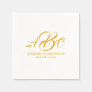 Search for gold and white wedding napkins Simple