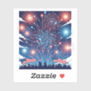 Search for blue fireworks stickers Red white blue