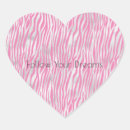 Search for zebra heart stickers Pink