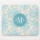 Search for blue floral pattern mousepads Peony