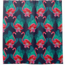 Search for tropical shower curtains Flamingos