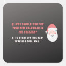 Search for funny new year stickers Santa