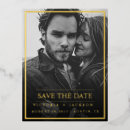 Search for gold save the date postcards Single photo