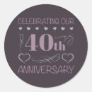 Search for 40th anniversary stickers Marriage