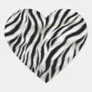 Search for zebra print heart stickers White