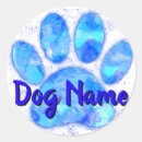 Search for dog name stickers Pawprint
