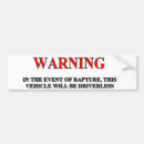 Search for rapture bumper stickers God