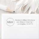Search for black circle return address labels Minimalist