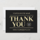 Search for company logo thank you cards Black