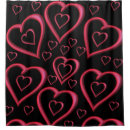 Search for black heart shower curtains Valentines