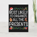 Search for organiser cards Candy cane